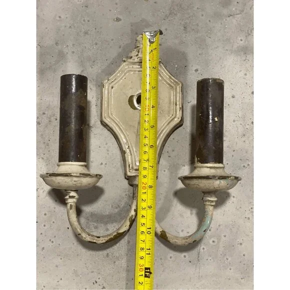 Antique Neoclassical Style Dual Arm Wall Sconce for repair